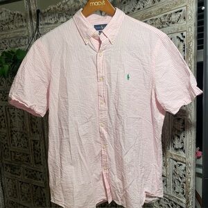 Polo by Ralph Lauren Light Pink Seersucker Shirt